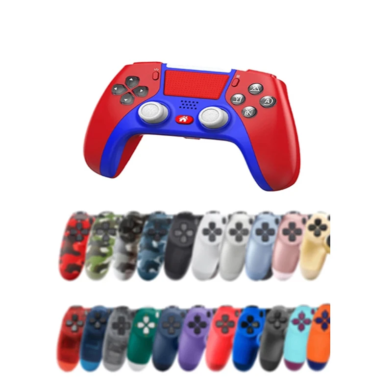 Manette de jeu sans fil pour console P4, prise en charge Bluetooth pour Playstation 4 Slim/Pro, Joystick pour IOS/PC/Android/Steam