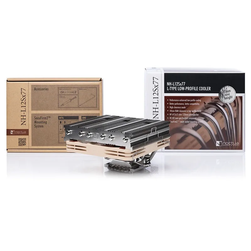 Imagem -03 - Noctua-radiador de Resfriamento Fino Multi-plataforma Nh-l12sx77 12cm Suporta Lga1700 Amd Nh-l12sx77