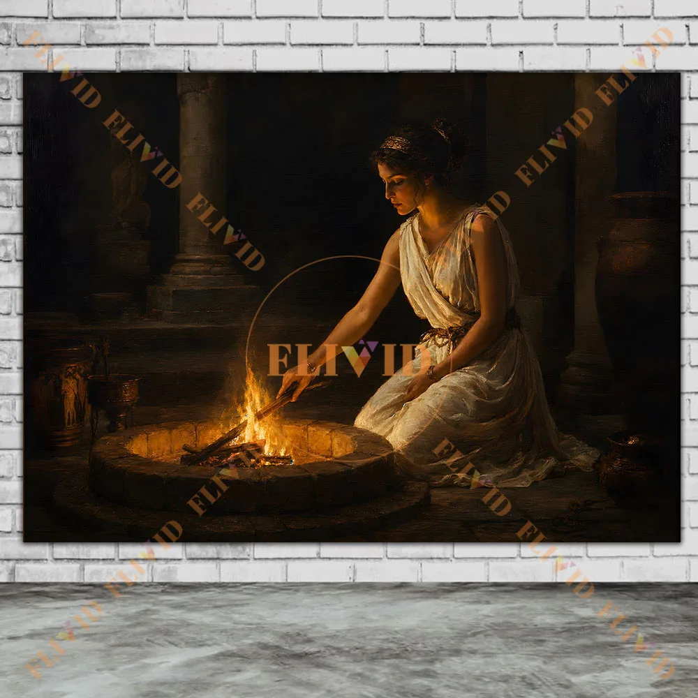 Classic Greek God Goddess Canvas Print,Zeus,Apollo Artemis Demeter Dionysus Hades Persephone,Vintage Poster Print Decor Unframed