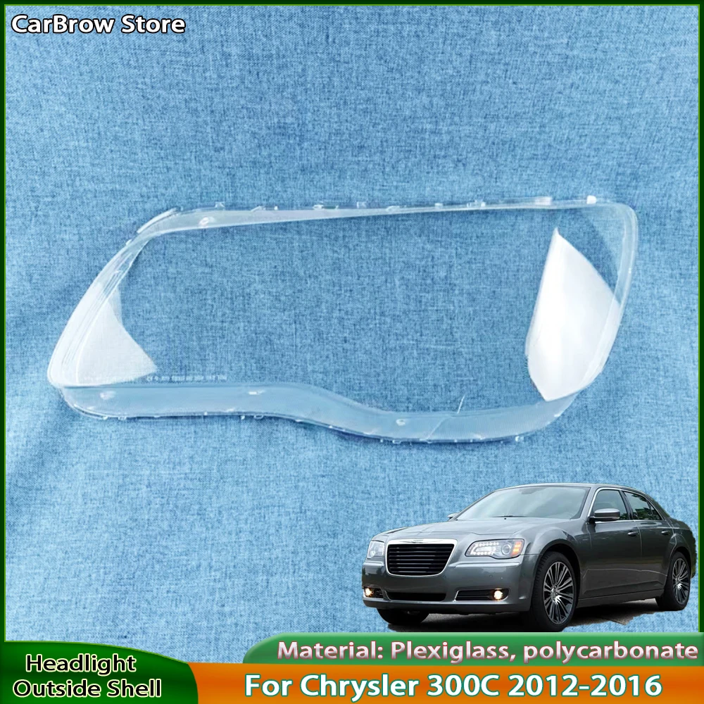 

Корпус фары с прозрачными линзами из плексигласа для Chrysler 300C 2012 2013 2014 2015 2016, крышка фары, замена оригинального абажура