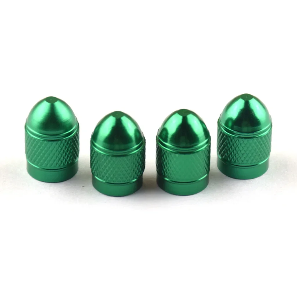 4Pcs Colorful Bullet Aluminum Alloy Car Tire Valve Cap Modified Car Valve Cap Dust Cap Waterproof Tapones De Valvula