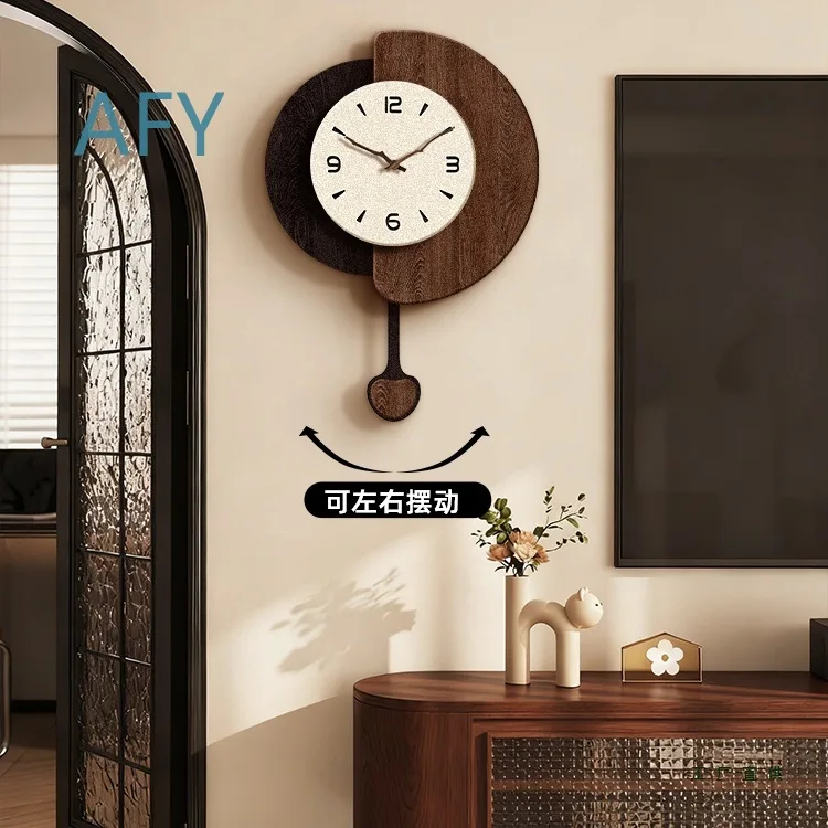 Vintage Wall Clock for Home Living Room Dining Room Decor 2025 New Retro Style Creative Wall Hanging Clock with Elegant
