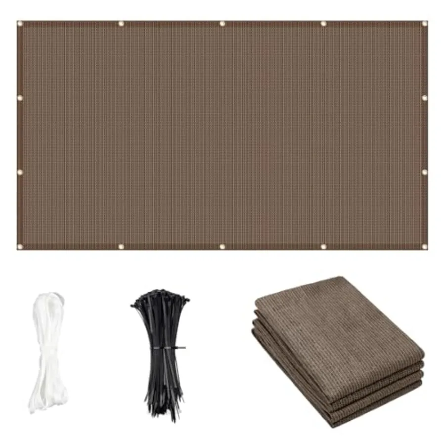

Sun Shade Cloth with Grommets 3/4/6/8/10/12/16/20 Feet Shade Panel Shade Tarp Screen Fabic for Outdoor Patio Pergola Cover Deck