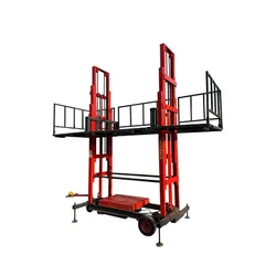 Mobile masonry platform hydraulic lift freight elevator construction site bricklaying wall plastering lift walking lift