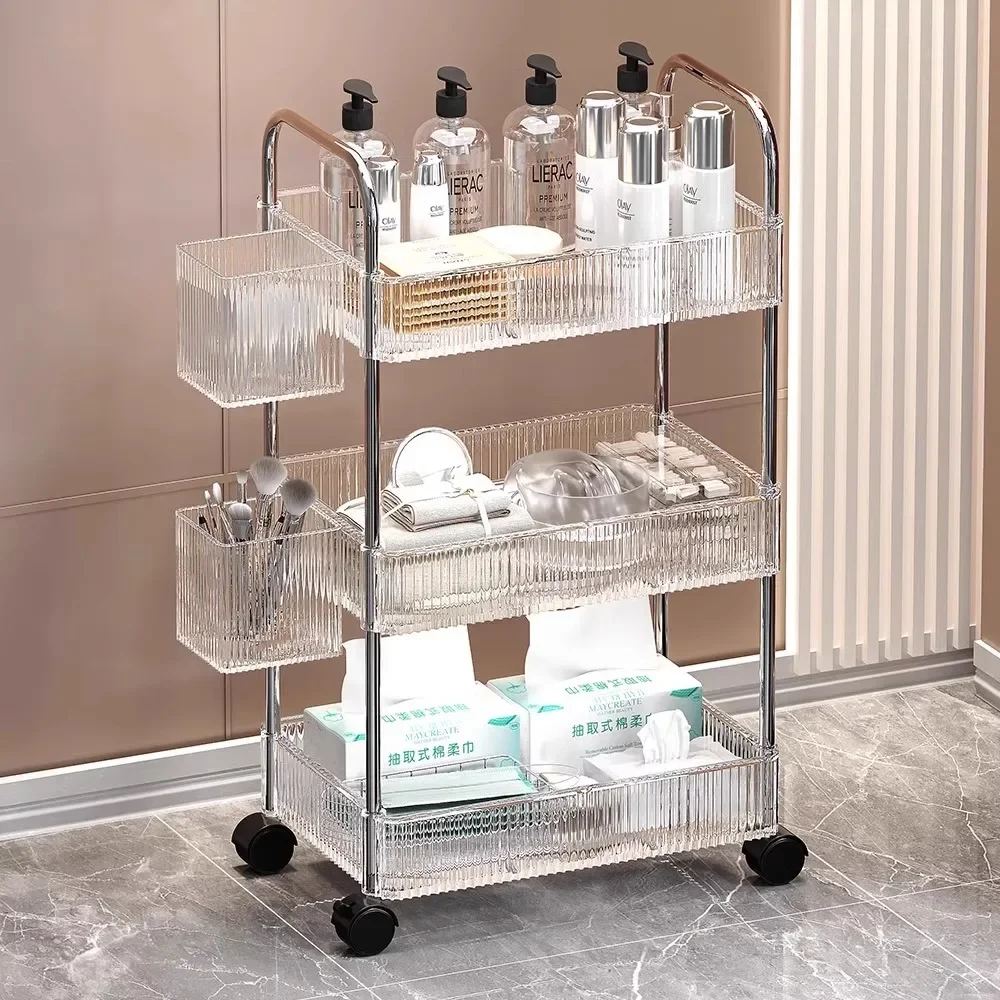 

Beauty Tattoo Salon Trolley Rolling Cart Storage Manicure Salon Trolley Drawers Luxury Salon Furniture Carrinho De Salão LLST