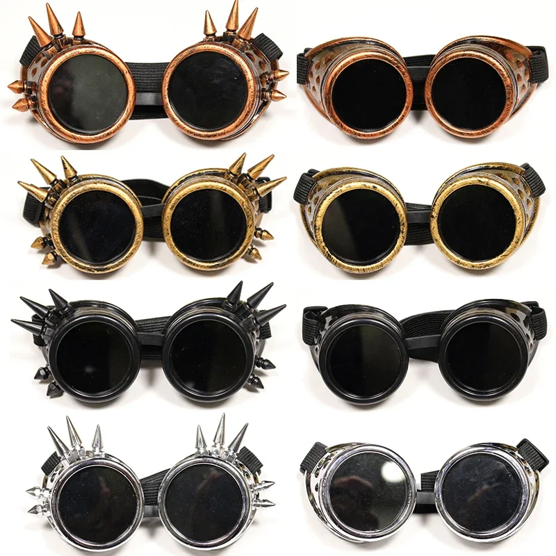 Anime Iruma Miu Cosplay Glasses Prop Gothic Cosplay Rivet Steampunk Goggles Glasses Welding Punk