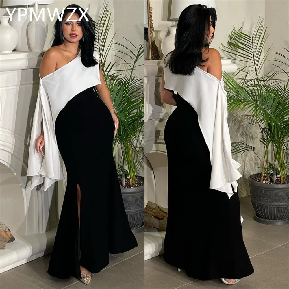 

Customized Evening Dress Formal Party Occasion Women YPMWZX Off-the-shoulder Sheath Floor Length Skirts Stole Bespoke D