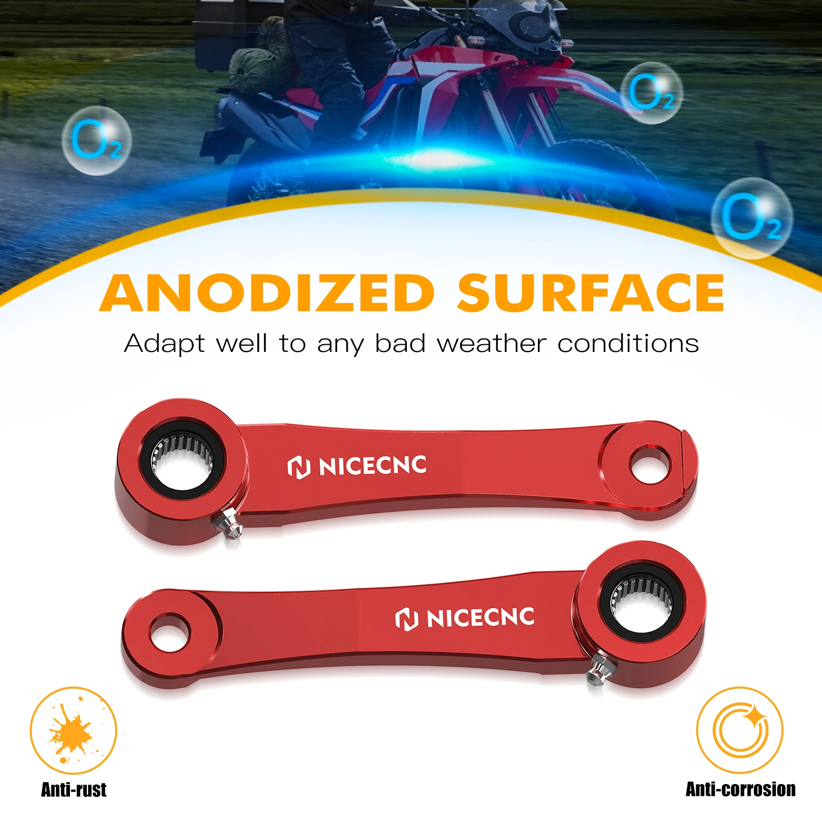 NICECNC 1.5 ''خفض ربط عدة لهوندا CRF250R CRF250RX 2018-2021 CRF450R CRF450RX 2017-2020 CRF450L CRF450X 2019-2024 2023