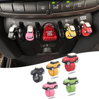 For BMW Mini Cooper Silicone Car Model Button Cover Ornament Start Stop Button Collar Car Interior Decor Accessories