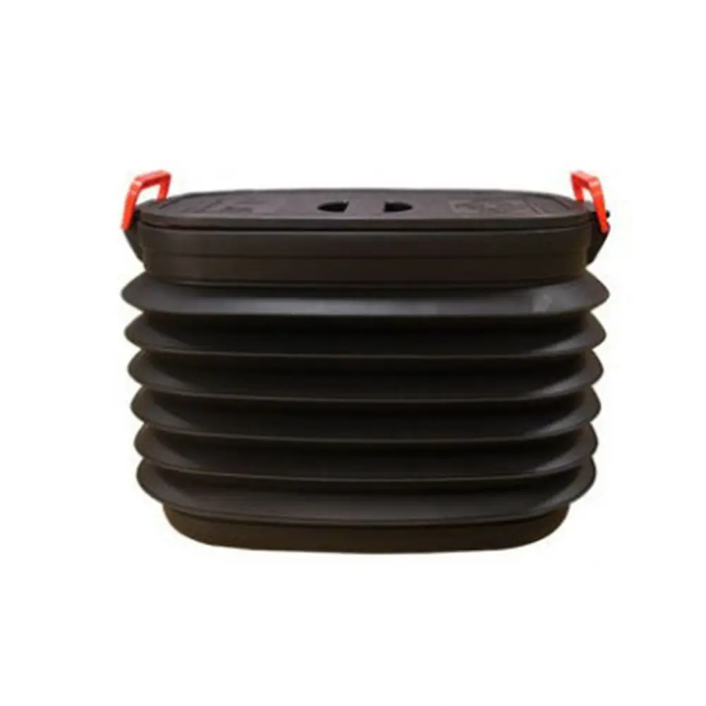 

18/37L Car Shrinkable Storage Bucket with Cover Collapsible Car Rubbish Bin Large Capacity Waterproof Outdoor Fishing Bucket