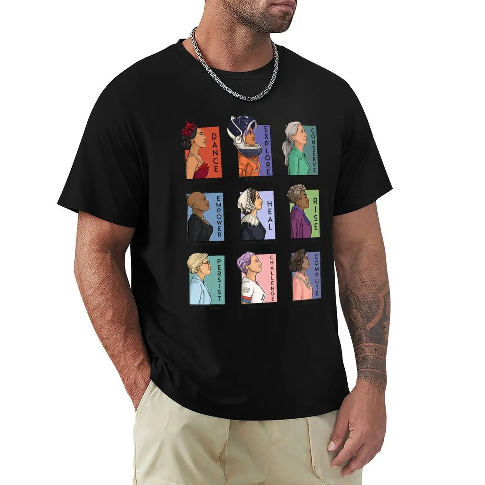 

She Series Real Women - Version 2 T-Shirt Big Size Short Sleeve Tee for Men