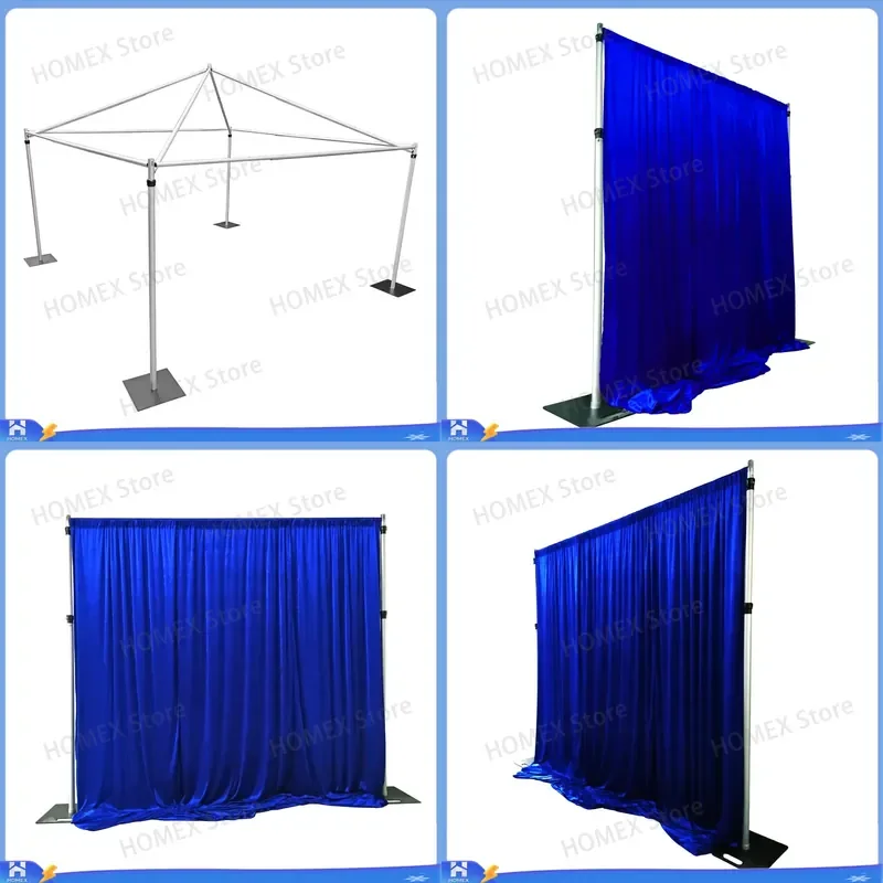 Wedding Backdrop Stand Tube Arch Kit Flower Wall Frame Metal Overhanging Support Structure for Party Event Stage Decoration