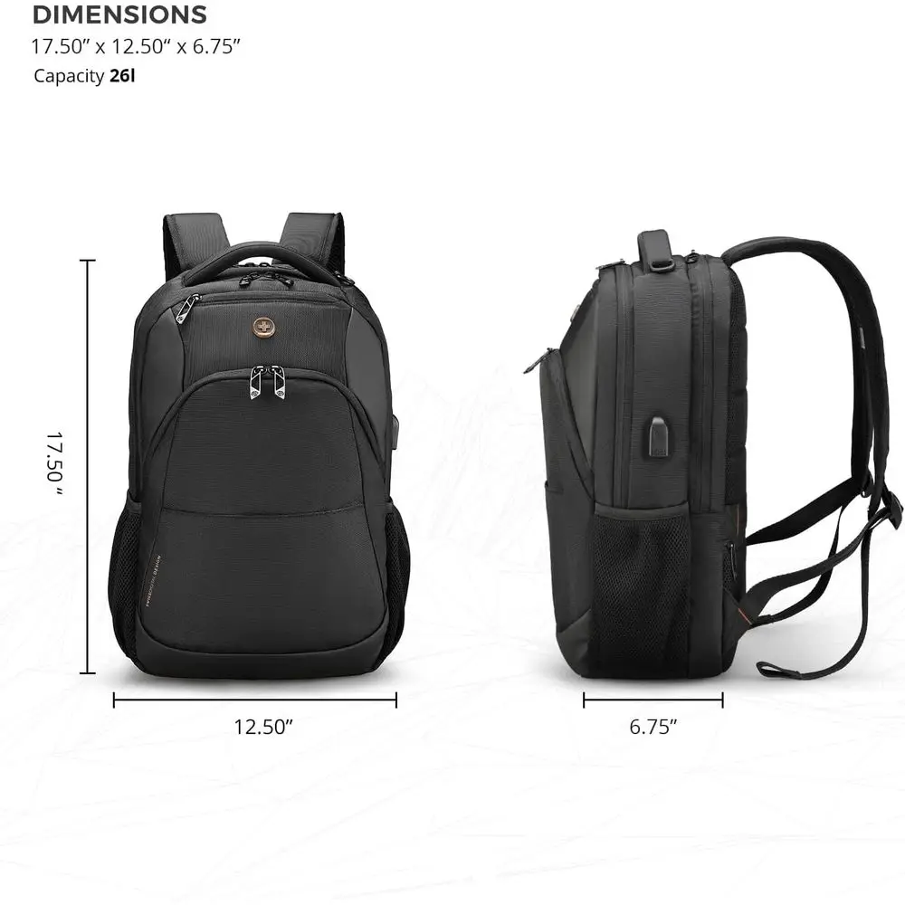 Mochila de Viagem para Laptop Design para Homens e Mulheres, Mochila BusinBackpack com Porta de Carregamento USB ou para Notebook de 16 Polegadas, Azul |   SD1670-12