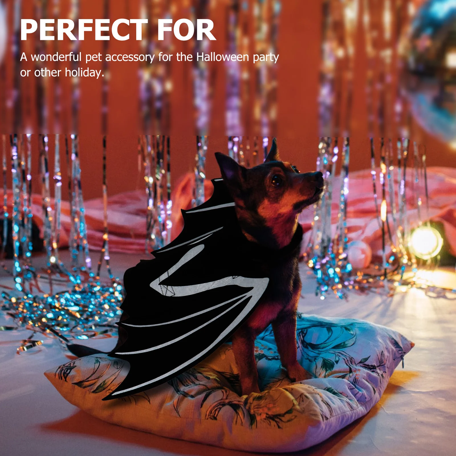 

1Pcs Luminous Bat Wings Pet Supplies Halloween Cat Costume Comfortable Cosplay Accessory Cat Bat Wings Halloween Pet Costume