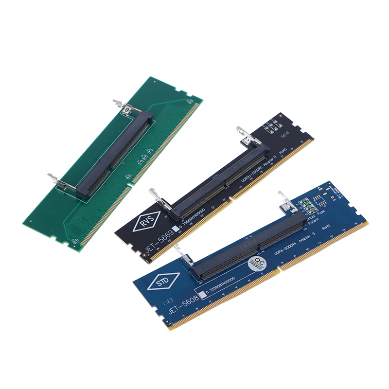 Laptop SO-DIMM Memória para Desktop Adapter, Card Converter, Conector RAM, 1Pc, DDR3, DDR4, DDR5