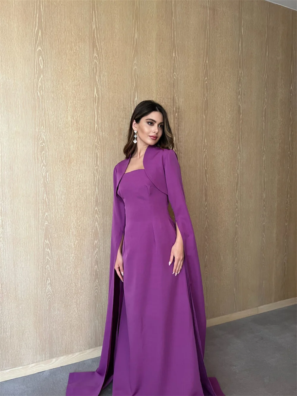 

Длинное бальное женское платье русалки по индивидуальному заказу, вечернее платье с длинным рукавом и квадратным вырезом, новое вечернее платье со шлейфом по индивидуальному заказу