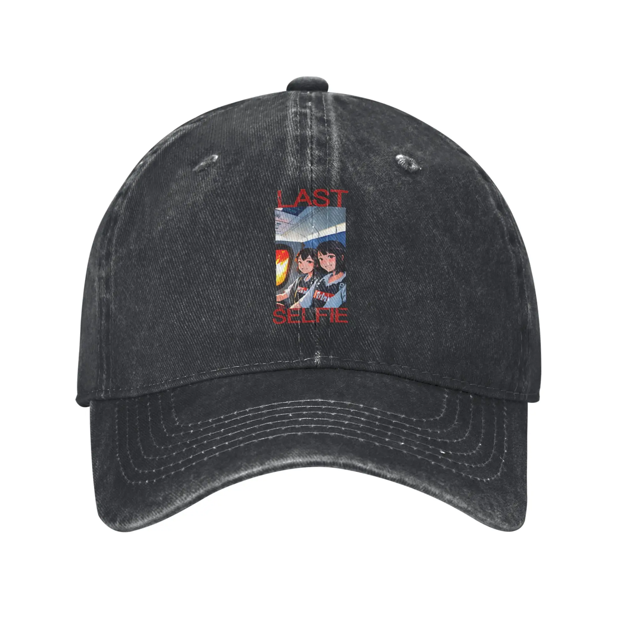 LAST SELFIE ANIME Limited Edition Print  1 Fashion Baseball Cap  Sportswear Man Hat  Wind Resistant Travel Man Hat