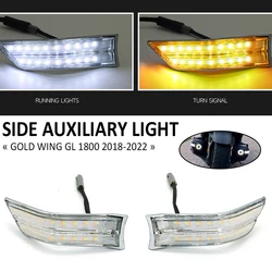 Gold Wing Motorcycle Fog Light Side Auxiliary LED Turn Signals Decorative Cowl Light For Honda GOLDWING GL1800 GL 1800 2018-2022
