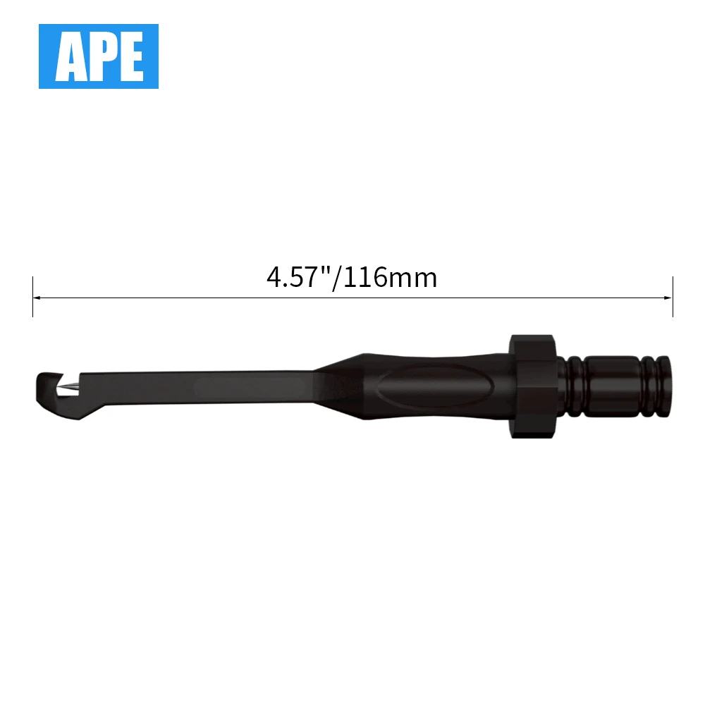 Multímetro de teste, 2 peças, segurança, não destrutivo, perfurante, com conector de 4mm, ferramenta de gancho