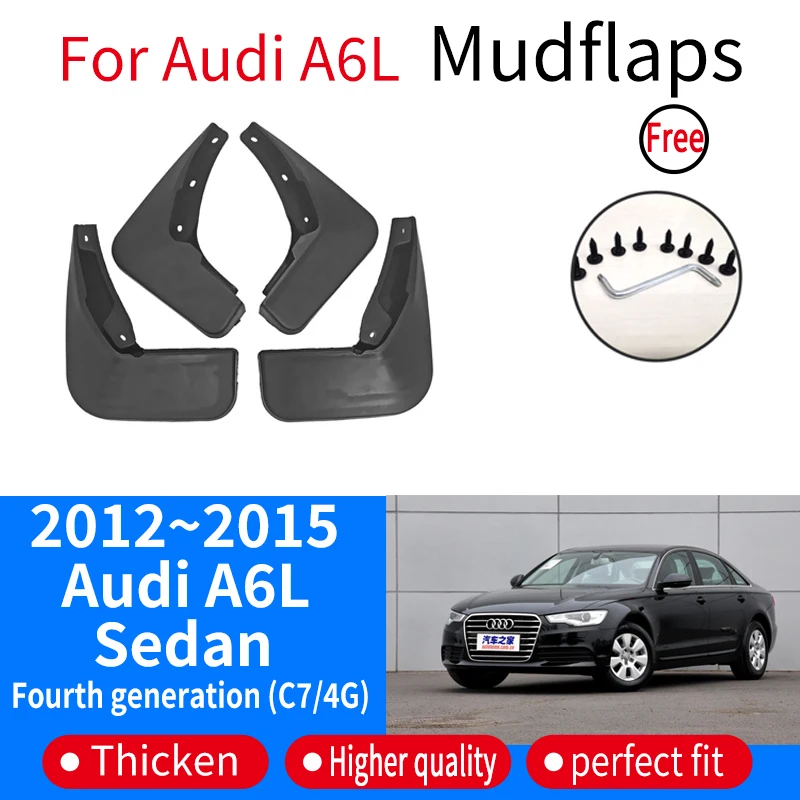 

Auto Parts For Audi A6L 2012~2015 2012 2013 2014 C7/4G Fender Lining Car Front Rear Wheel Splash Guard Accessories Mudguard Skin