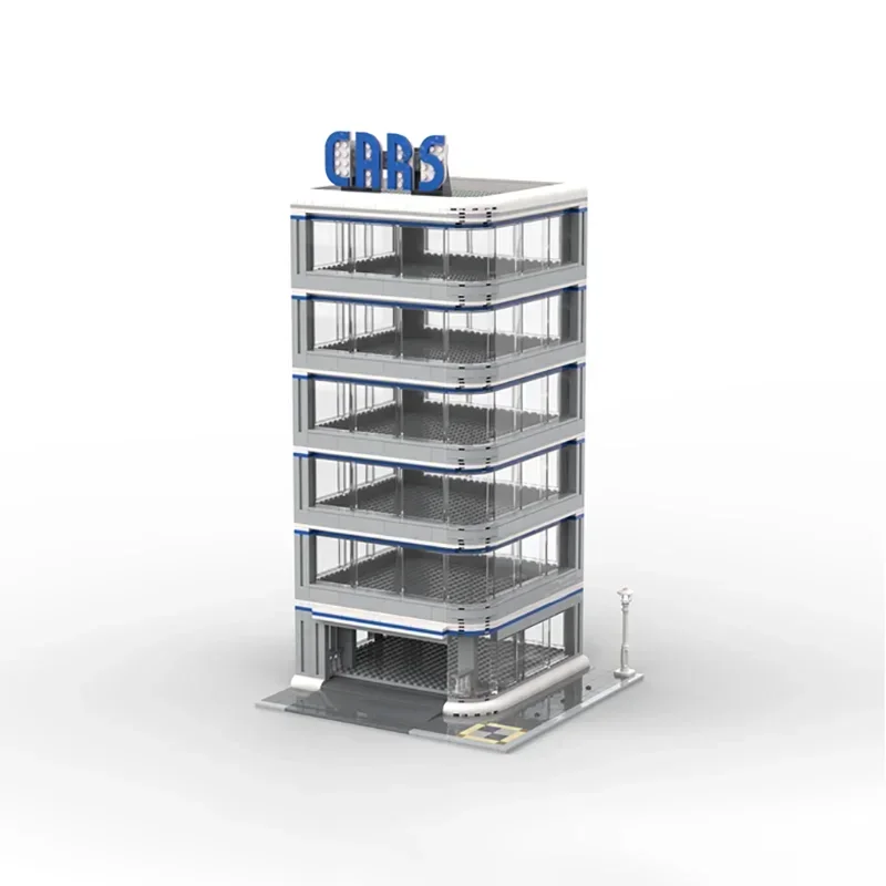 Moc بنة سرعة وقوف السيارات نموذج التكنولوجيا الطوب DIY الجمعية اضافية الطابق وحدات عرض الشارع لعبة هدية عيد