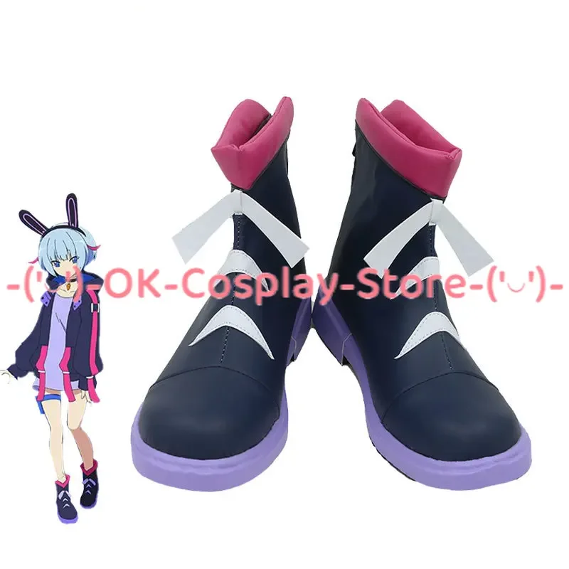 Otsusaka Shion Cosplay Shoes Anime Shadow Verse FLAME Cosplay Prop PU Leather Shoes Halloween Carnival Boots Custom Made