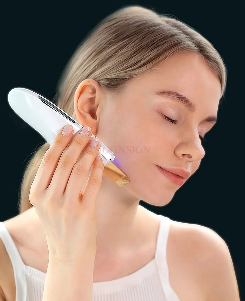 Máquina de descascar poros ultrassônico limpador facial para remover cravos, pá, instrumento de beleza facial