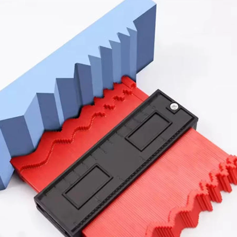 Profile Contour Gauge Line Copier Ruler Cutting Template Construction Woodworking Measuring Instrument Ceramic Tiling Tiles Tool