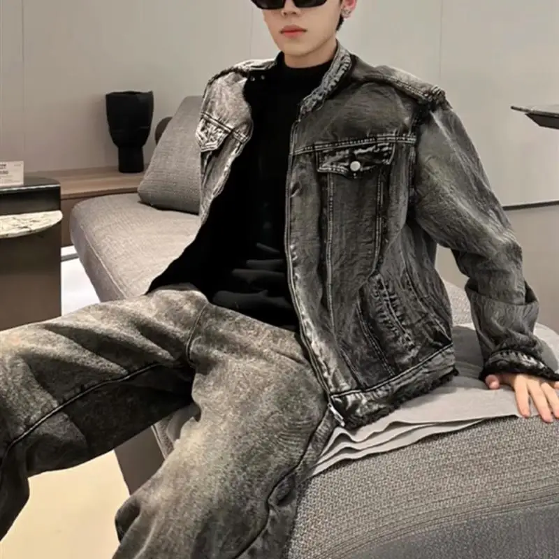 

High-End USA Cowboys Jaet Loose Fit Straight Hem Seven Sve Women's Outerwear Casual Pure Color No Brand Ironing Required