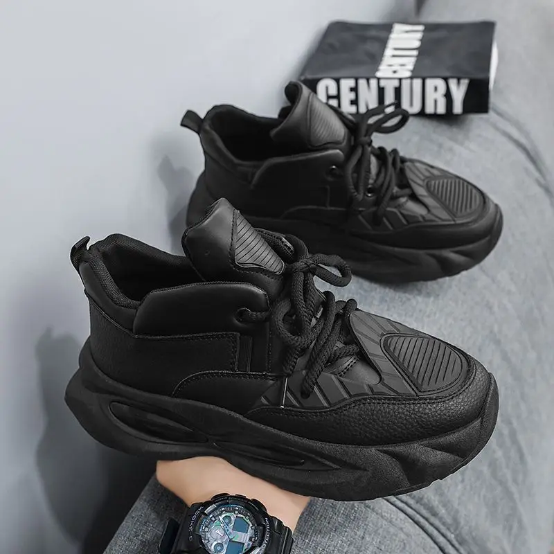 Men's Fashion Simple Cushioned Walking and Women's Running Shoes Sneakers Thick Sole, Lightweight and Breathable, Suitable for D