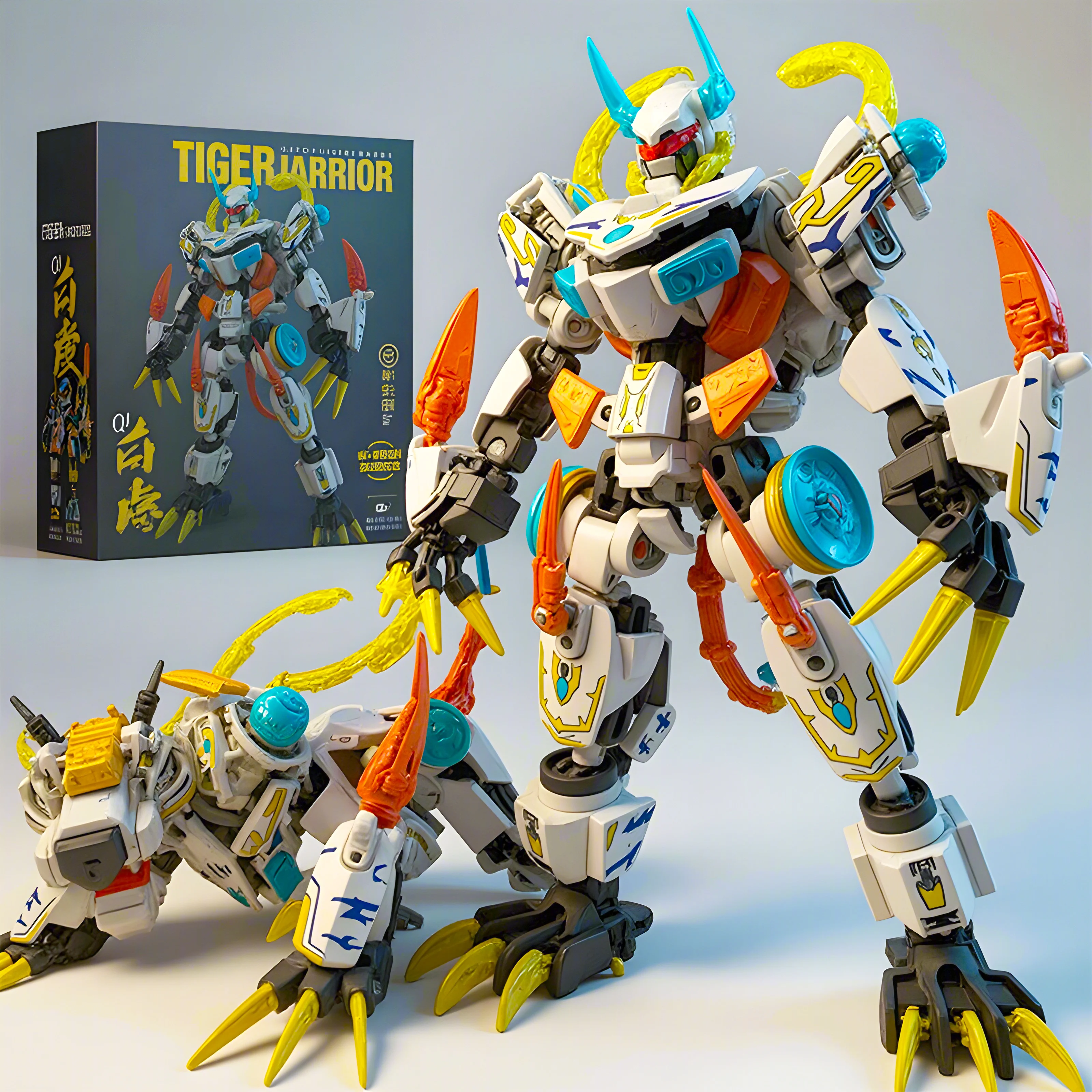 2in1 White Tiger Mecha Buildin - Model Kit Mecha review and price