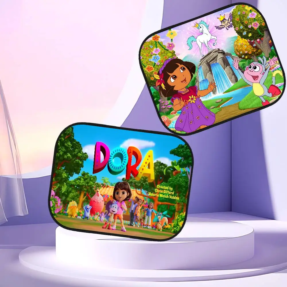 

Animation DoraS The Explorer Sun Shade Cover For Car Side Window Electrostatic Curtains Sun Protection For Baby 99.9% UV Blocker