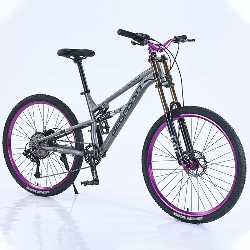 26 27.5 Inch Aluminum Alloy Soft Tail DH Bike Hydraulic Disc Brake MTB Mountain Bicycle Oil Shock Fork