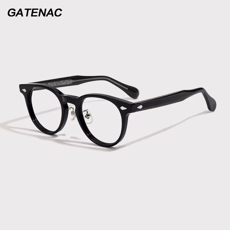 Vintage Handmade Acetate Glasses Frame Men High Quality Luxury Brand Designer Eyeglasses Frame Women Retro Japan Eyewear