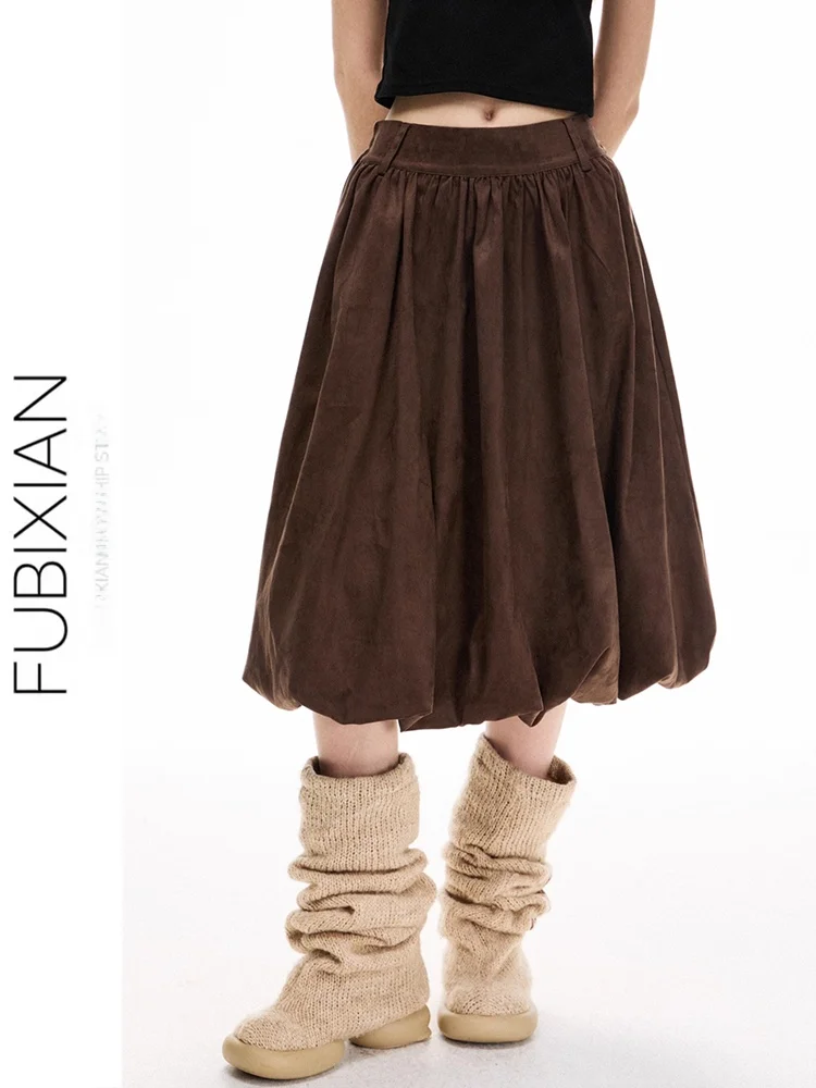 

Юбка Cloud Blossom: женская свободная длинная юбка-баллон А-силуэта, повседневная летняя юбка с высокой талией из полиэстера, в стиле Spicy Girl