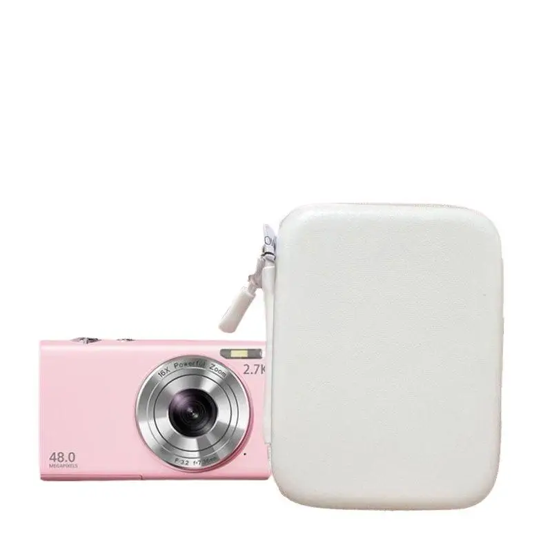 1Pcs Mini CCD Cameras Protective Case With Travel Cover Mesh Pocket For Accessories And Cards Digital Camera Bag