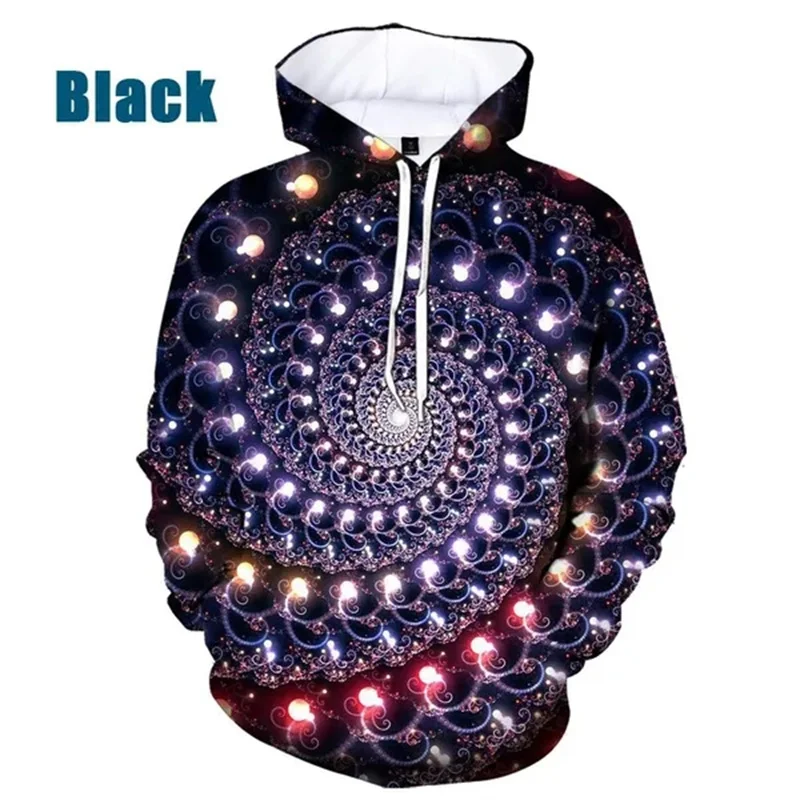 Vertigo Hypnotic Hoodie Men Clothing Cool 3D Paisley Print New in Hoodies Sweatshirts Women Harajuku Fashion y2k Pullovers Hoody