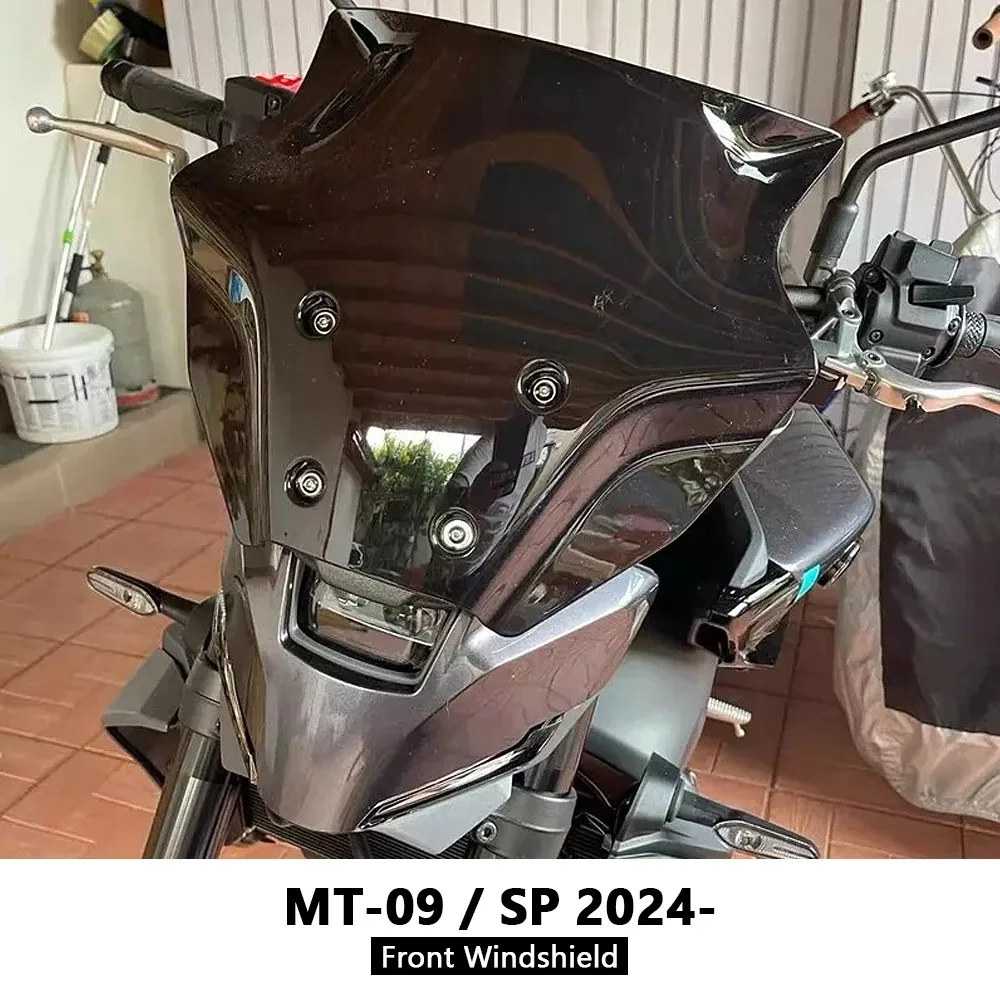 

Motorcycle Windshield For Yamaha MT09 SP MT 09 MT-09 SP 2024 2025 Wind Screen Shield Deflector Visor Cover Protector Windscreen