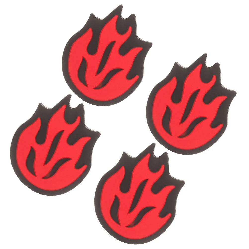 

4Pcs Fire Design Tennis Racket Shock Absorbers Effective Vibration Reduction Comfortable Grip Experience Complete Set Dampeners