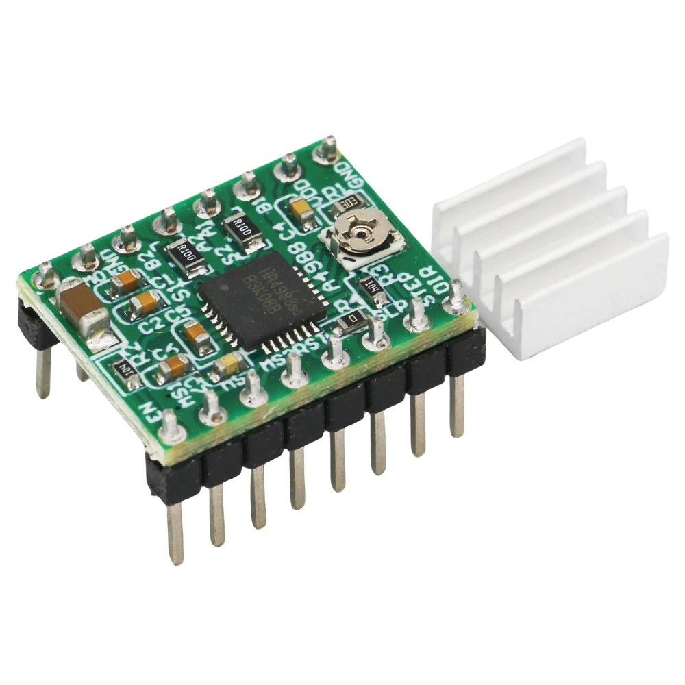 3D Printer StepStick Parts A4988 Stepper Motor Driver Module with Heat Sink Carrier Reprap RAMPS MKS GEN V1.4 Compatible Arduino