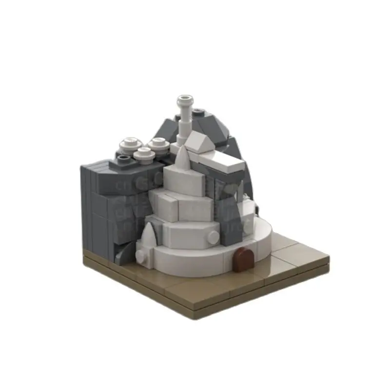 Minas Tirither The White City Technology MOC Building Block DIY Assembled Bricks Model Rings Collection Architecture Toys Gifts