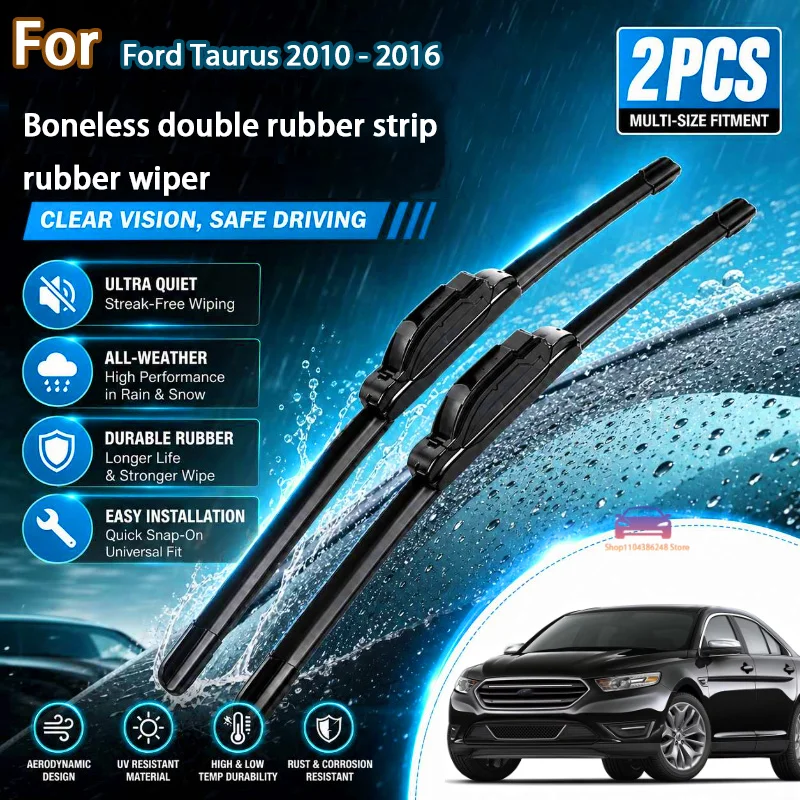 

Front Wiper Blades For Ford Taurus 2010 - 2016 Windshield Windscreen Clean Window Car Rain Brushes 26"+20" Modification Parts