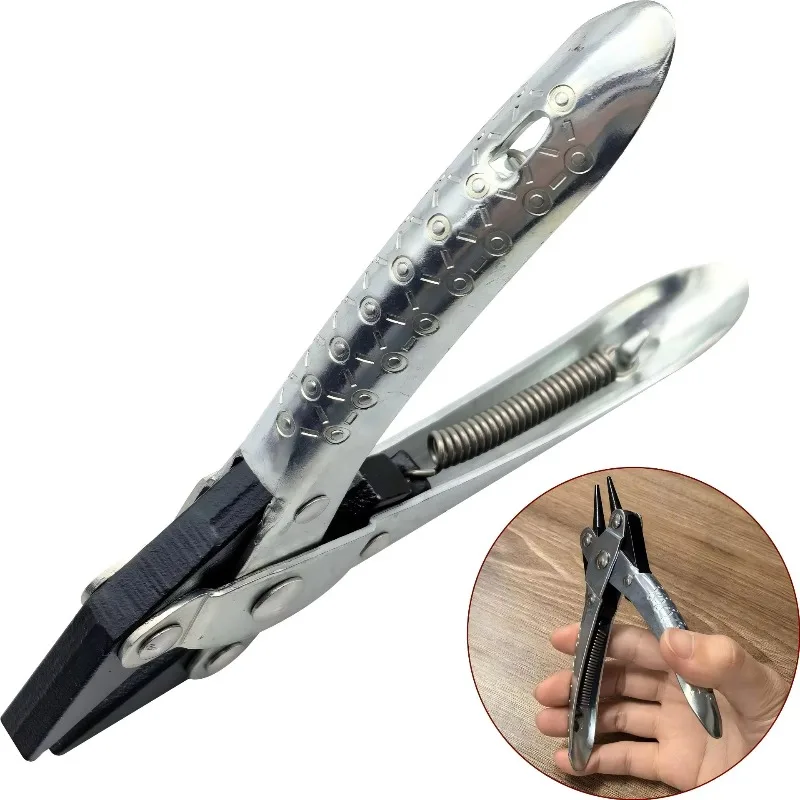 4 Inch Stainless Steel Spring Pliers Flat Round Nose For Jewelry Ring Making Processing Tools