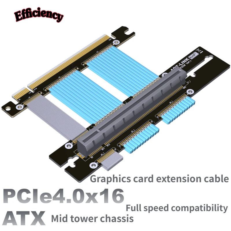 ADT  Graphics Card Extension PCIE 4.0x16 Compatible with ASUS ROG Chassis Graphics Card Adapter R3335W Series 10~100cm