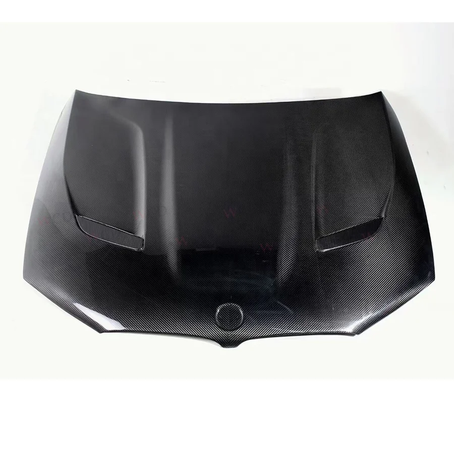 جديد forBMW F90 M5 LCI سيدان 4-Door 2018-2023 غطاء محرك من ألياف الكربون الجافة مع غطاء محرك السيارة الأمامي غطاء فتحة التهوية ملحقات السيارة