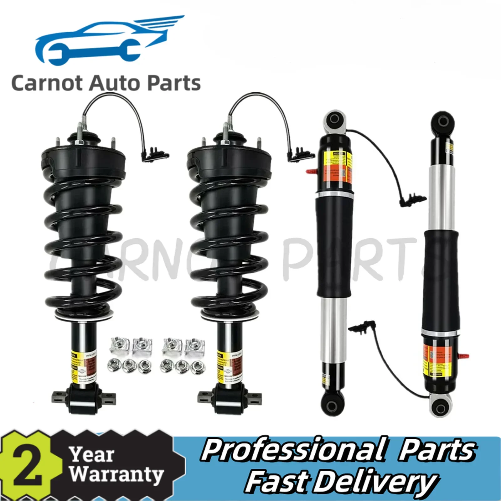 4pcs Front Rear Air Shock Suspension Strut Absorber ADS for Cadillac Escalade Chevrolet GMC Yukon Denali Tahoe 84176631 8417667