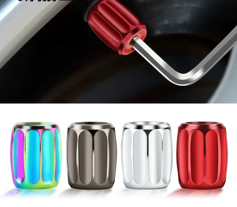 4 x New Car Styling Anti-theft Copper Wheel Tire Valve Stem Caps Zinc Alloy Wheel Tire Stem Air Valve Caps