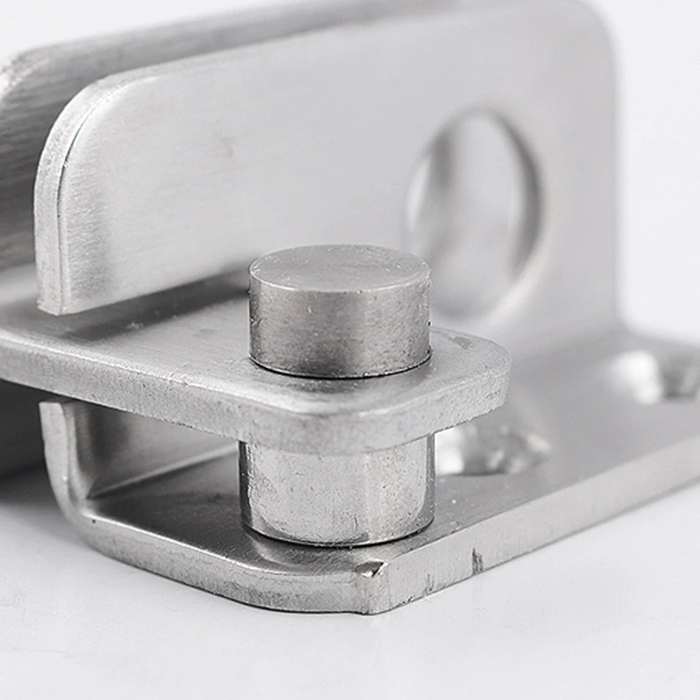 

Stainless Steel Door Lock Latch Heavy Duty Window Bolt Anti-Theft Buckle For Home Office Furniture Silver Left Opening