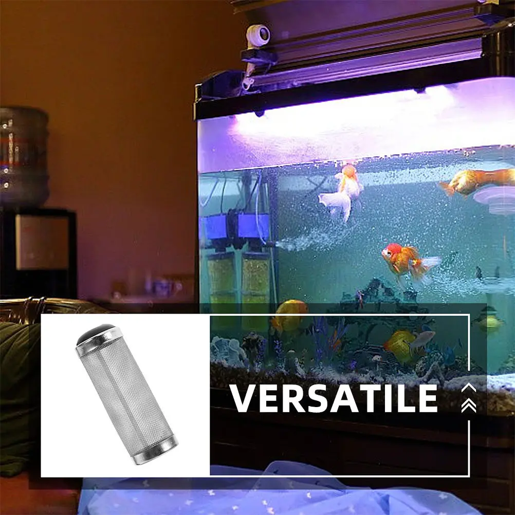 Stainless Steel Aquarium Filter Guard Intake Cover Fish Shrimp Tank Protector Mesh Inlet Strainer Universal Fit Metal Pre
