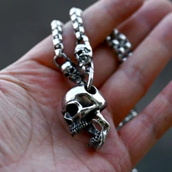 BEIER 316L Stainless Steel Unique Design Viking Sheep Head Skull Men's Pendant Necklace High Quality Jewelry